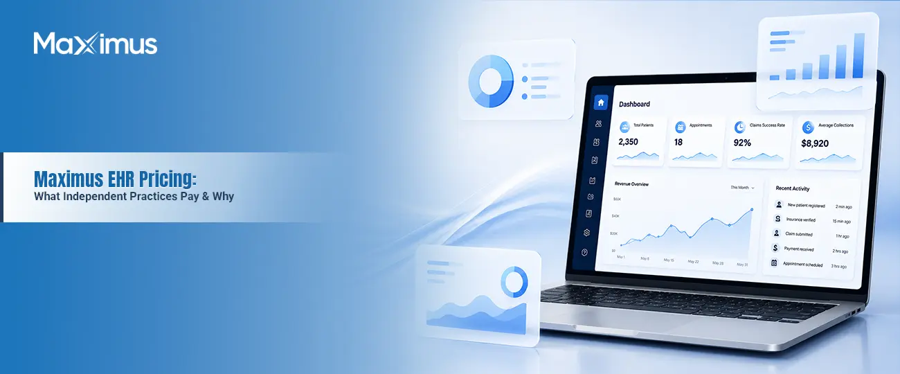 Maximus EHR Pricing for Independent Practices